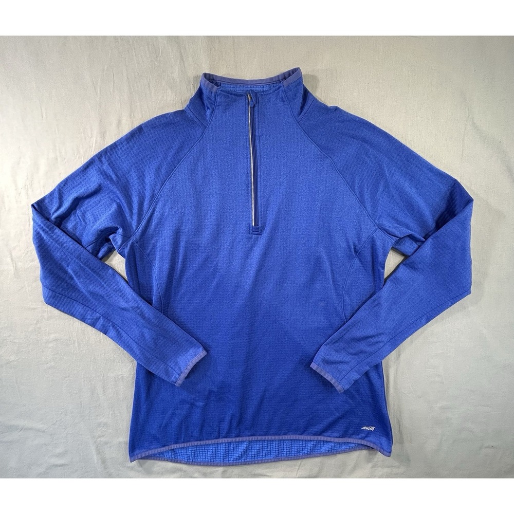 Avia 1/4 Zip Blue Pullover Women's‎ XL Activewear Running